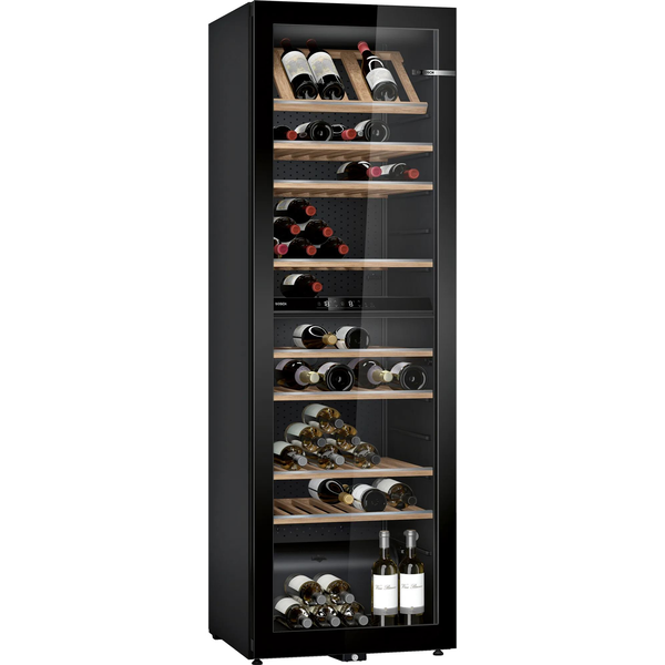 Bosch Serie 6 KWK36ABGA chladnička na víno Kompresorové vinotéky Voľne stojaci Čierna 199 fľaša/fľaše