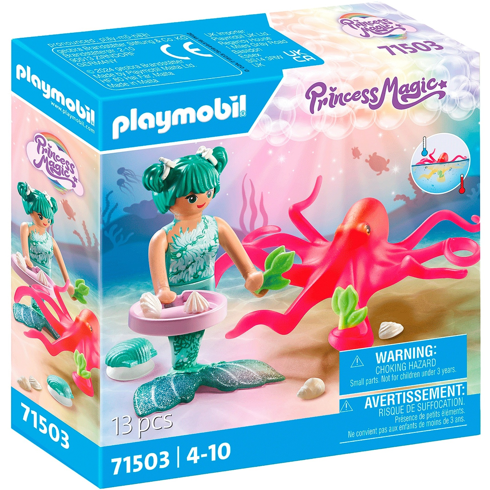 Playmobil Princess Magic: 71503 - Sellő színváltós polippal (71503)