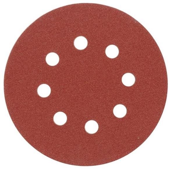 VOREL Csiszolópapír 125 mm P36 lyukakkal, 5 db, tépőzárral (5906083085734)