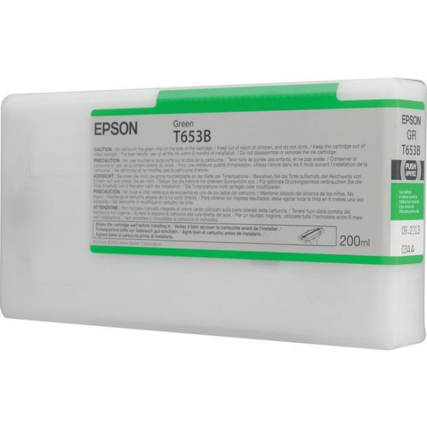 Epson T653B Green Ink Cartridge (200ml) cartușe cu cerneală 1 buc. Original Verde