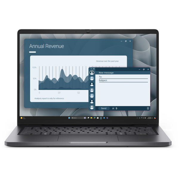 DELL Pro 14 PC14255 AMD Ryzen™ 5 PRO 230 Ordinateur portable 35,6 cm (14") Full HD+ 16 Go DDR5-SDRAM 512 Go SSD Wi-Fi 6E (802.11ax) Windows 11 Pro Allemand Noir