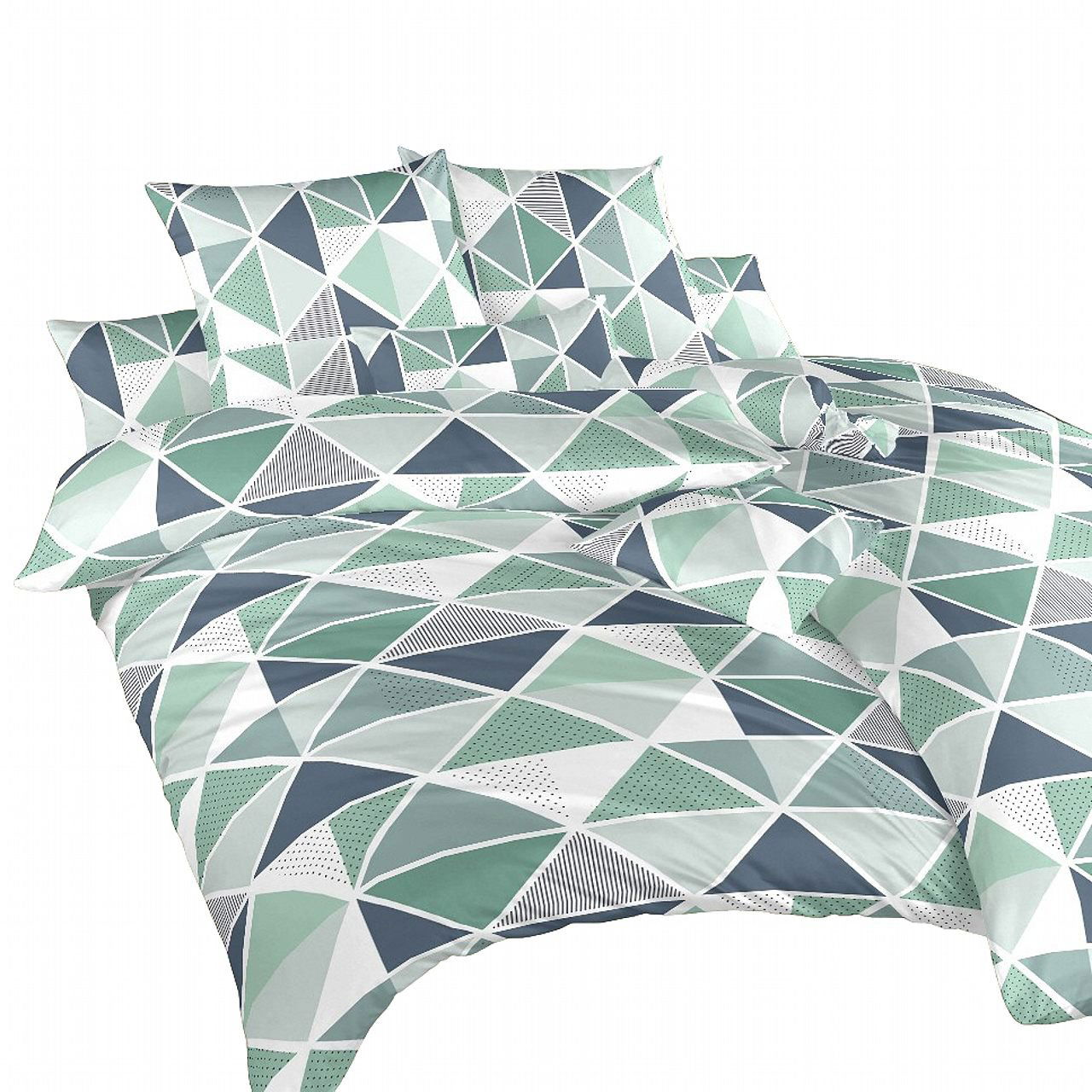 Dadka Pyramidy bavlna, 140 × 200, 70 × 90 cm, mentol (8596132126838)