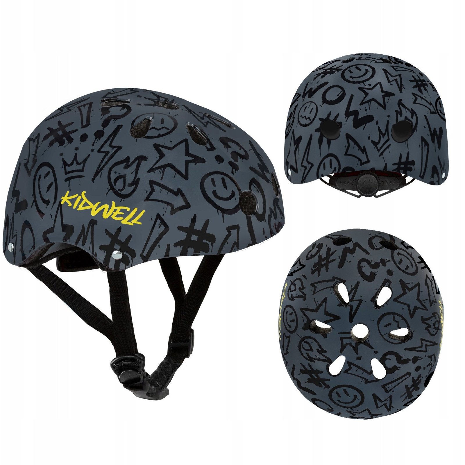 Kidwell ORIX Plus Graffiti gyerek bukósisak  S (4852 cm) (Ż-KIDW-KA-01-13)