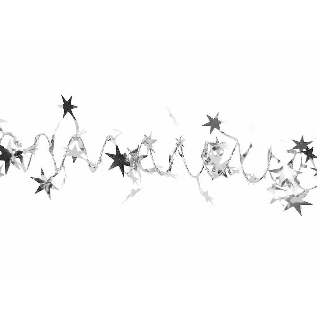 LAALU karácsonyi füzér csillagokkal, kék, 2 m (LAU-2129)