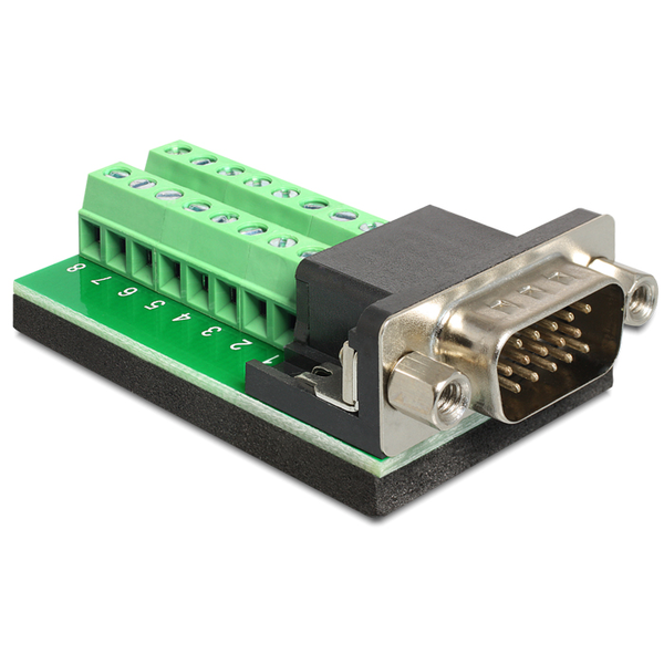 DELOCK Adapter Terminalblock 16pin -> VGA 15pin Stecker