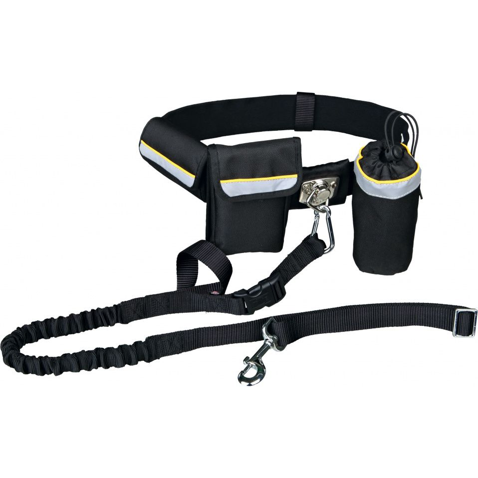 Trixie 1275 Futópóráz Övvel 40 mm/60-120 cm 25 mm/1-1,35 m Fekete (TX-1275)