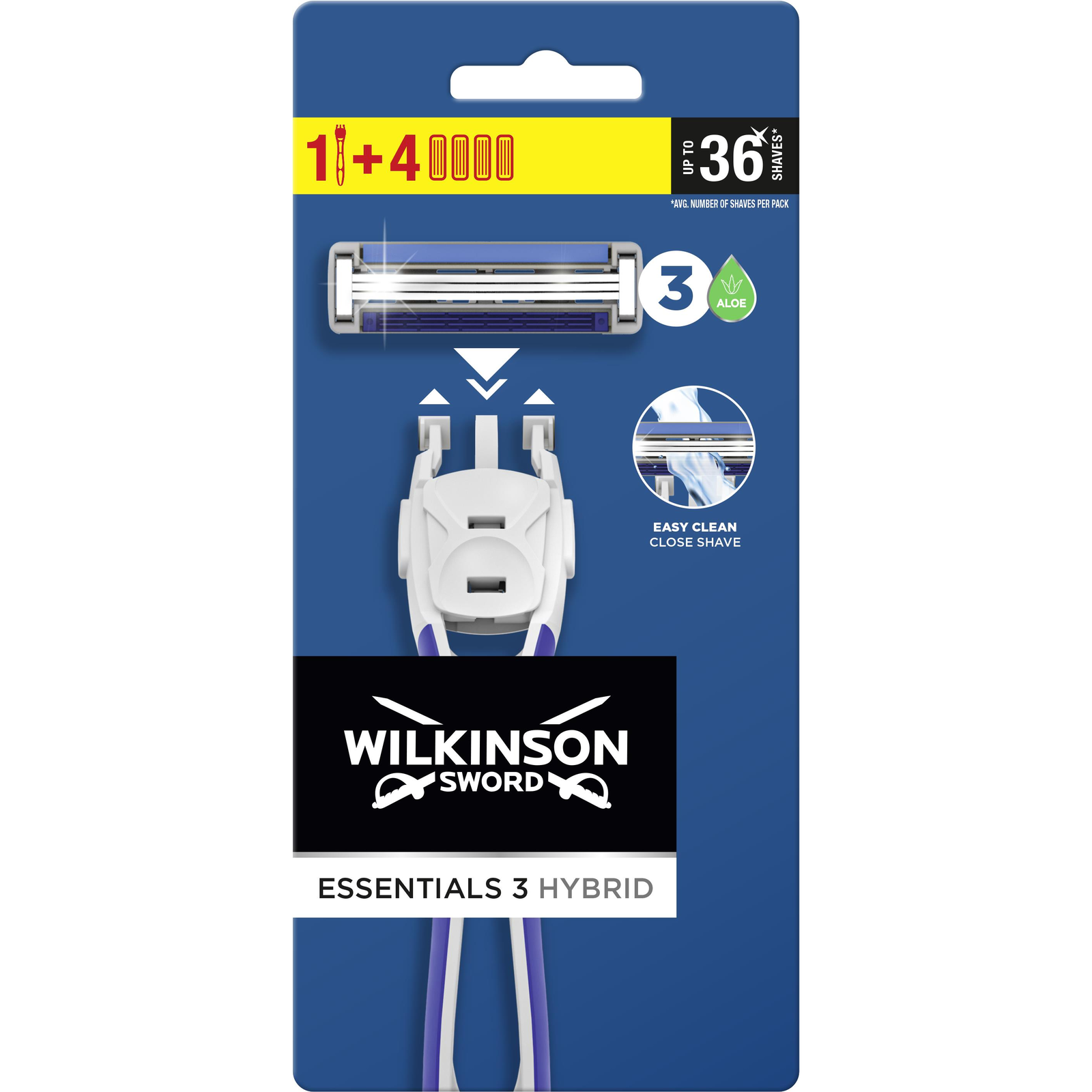 WILKINSON Essentials 3 Hybrid + 4 pótfej (WPS042)