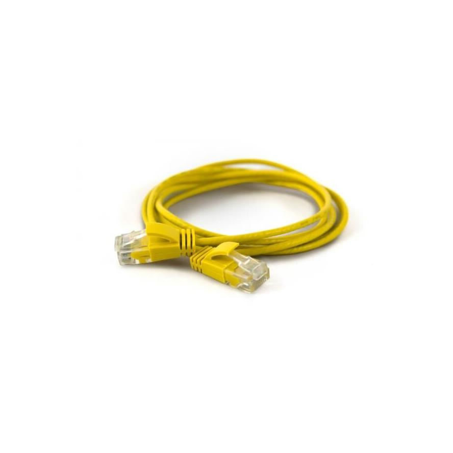 Wantec UTP CAT6a Patch kábel 25m - Sárga (7294)