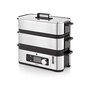 WMF KITCHENminis 0415090011 уред за готвене на пара 2 кошница(и) Плот 900 W Черен, Неръждаема стомана