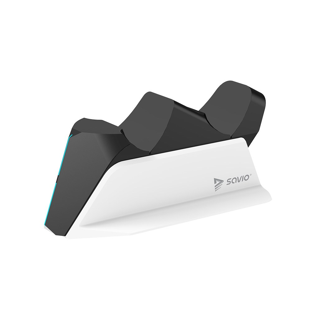 Savio GCS-01 PS5 Controller dokkoló - Fekete/Fehér (GCS-01)