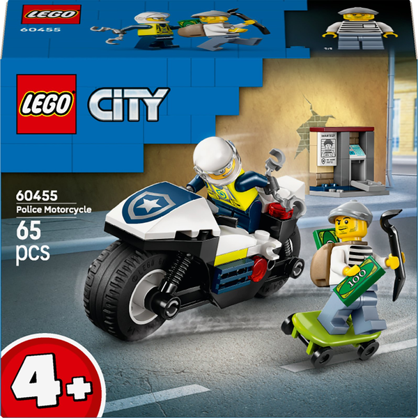 LEGO® City 60455 Üldözés rendőrségi motorkerékpárral