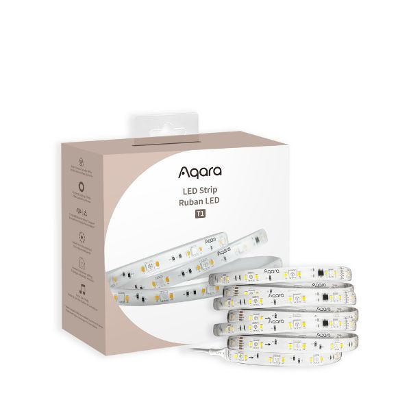 Aqara LED Strip T1 RGB CCT IC okos LED-szalag szett Zigbee 3.0 Matter kompatibiis (vezérlés + tápegység + 2 méter LED-szalag) (AQA-LAM-LEDT1) (AQA-LAM-LEDT1)