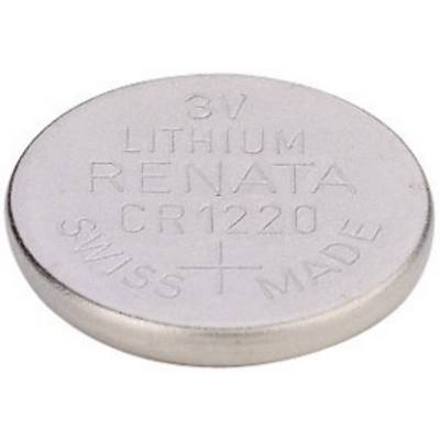 CR1220 lítium gombelem, 3 V, 40 mA, Renata BR1220, DL1220, ECR1220, KCR1220, KL1220, KECR1220, LM1220 (703581)
