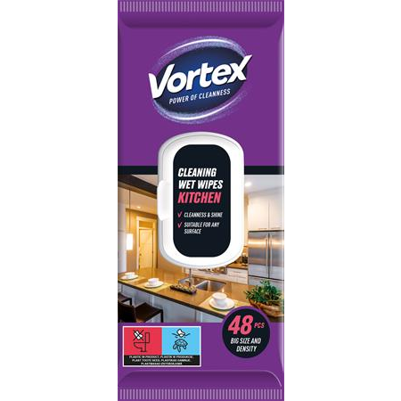Vortex Konyhai Nedves törlőkendő 48db (WW4815KITCHENVORTEX)