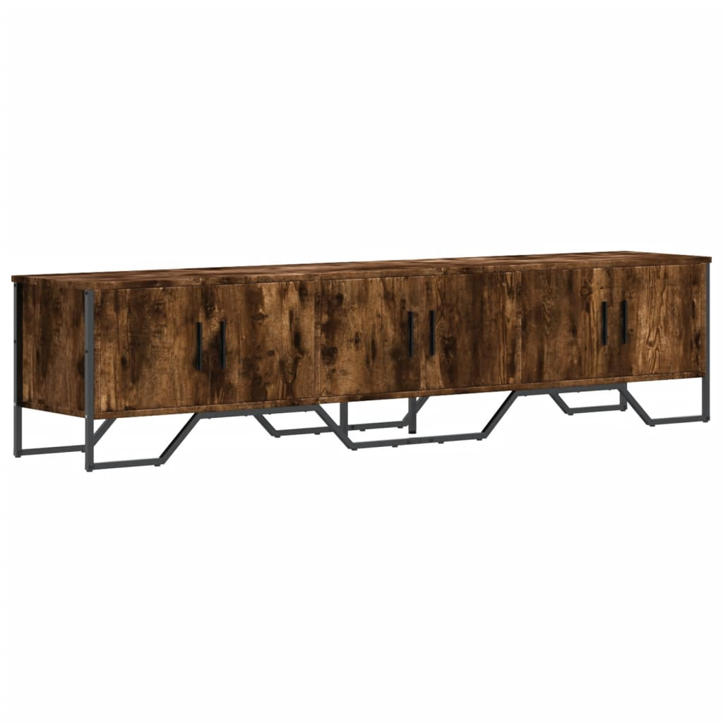 füstös tölgyszínű szerelt fa TV-szekrény 180 x 34 x 41 cm (848591)