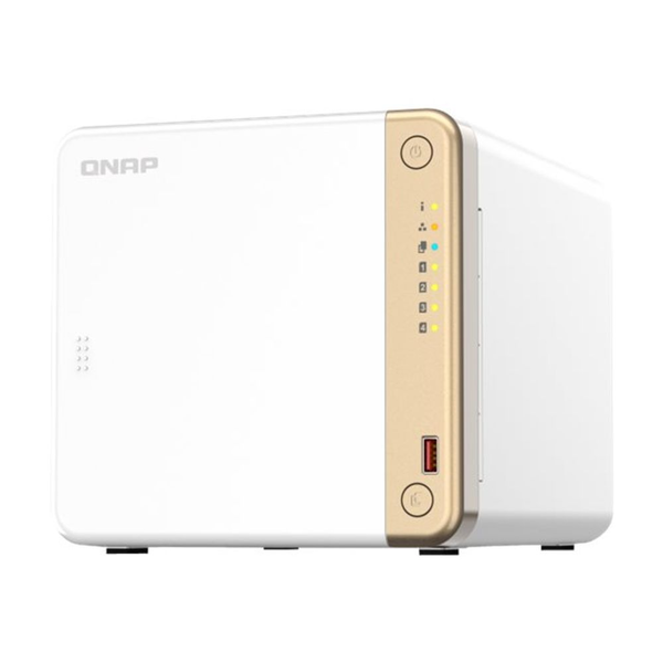 QNAP TS-462-2G servidor de almacenamiento NAS Torre Intel® Celeron® N4505 2 GB DDR4 QNAP QTS Blanco