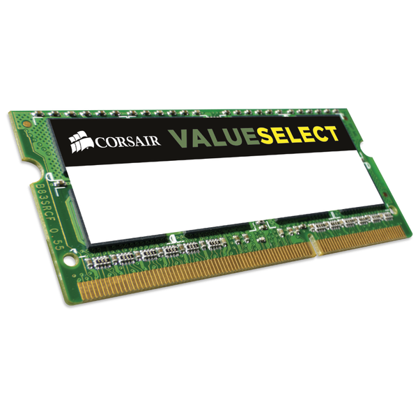Памет за лаптоп Corsair 4GB SODIMM, DDR3L, 1600 MHz, CL 11, 1.35V