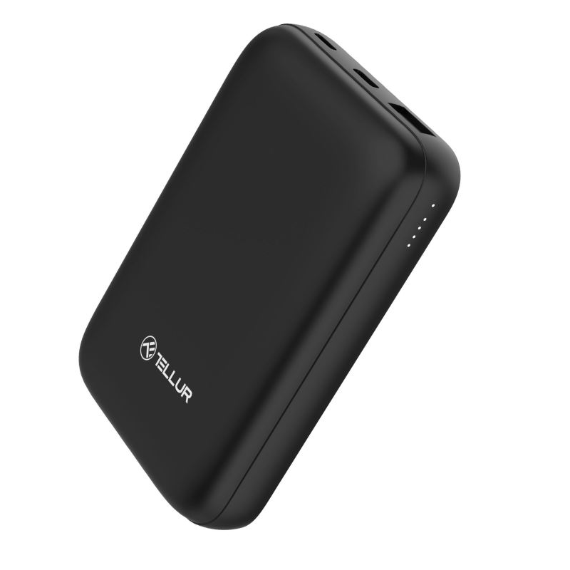 Tellur WPD101 Compact Pro Power Bank 10000mAh - Fekete (TLL158381)