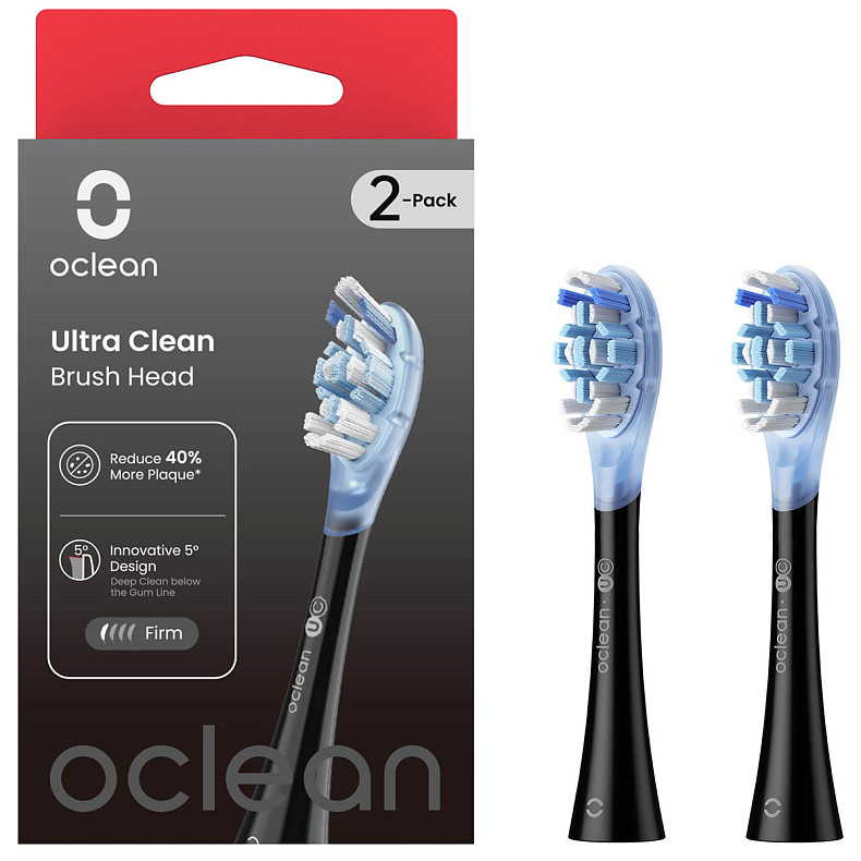 Oclean Ultra White Elektromos fogkefe Pótfej - Fekete(2db) (OCL556995)