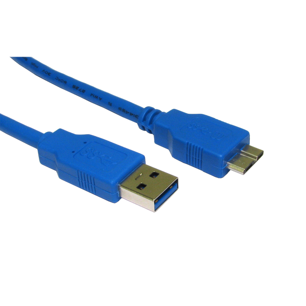 Goobay 95169 USB M - Micro USB 3.0 M Adatkábel 1m Kék