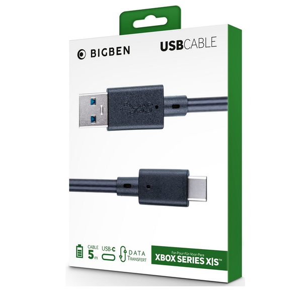 Nacon USB-C кабел за зареждане и данни, 5M, Xbox One/Xbox Series S
