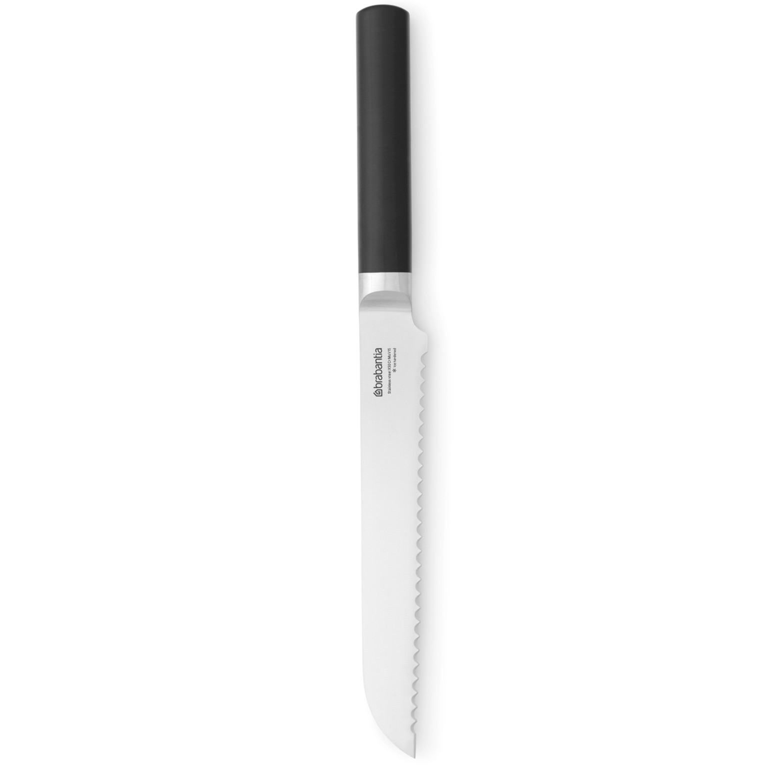 BRABANTIA Profile Slice & Dice kenyérvágó kés. r.m. acél penge. fekete műanyag markolat - 250149