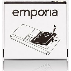 Emporia 1150mAh Li-Ion Batteria Nero