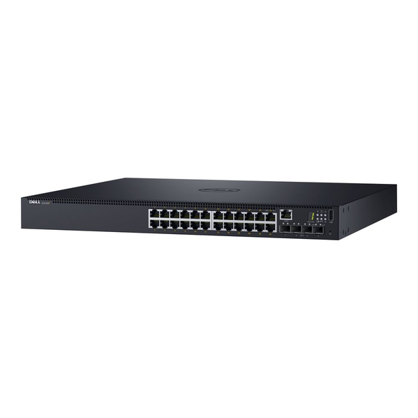 DELL N1524P Řízený L3 Gigabit Ethernet (10/100/1000) Podpora napájení po Ethernetu (PoE) 1U Černá