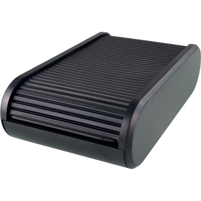 Helit Linear 300db-os, rolós, fekvő névjegytartó fekete (H6218095) (INH621805)