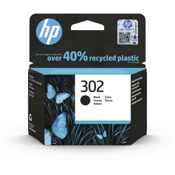 HP F6U66AE (302) fekete tintapatron (F6U66AE)