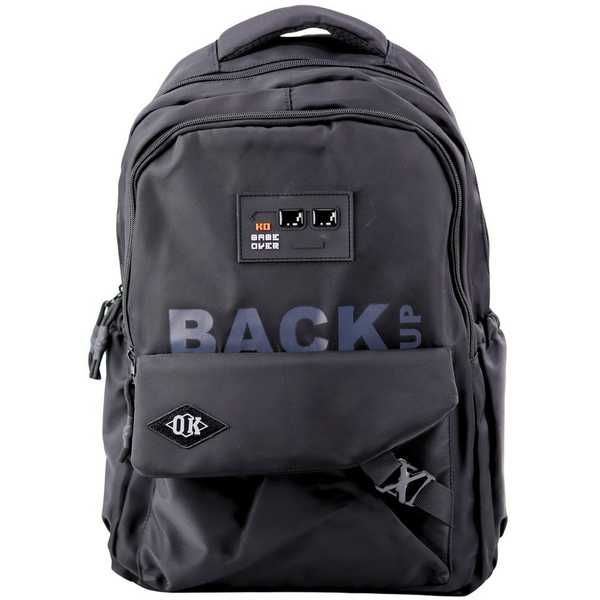 Iskola Urban Hátizsák 6 Zsebbel Back Up Fekete 23L 46 Cm
