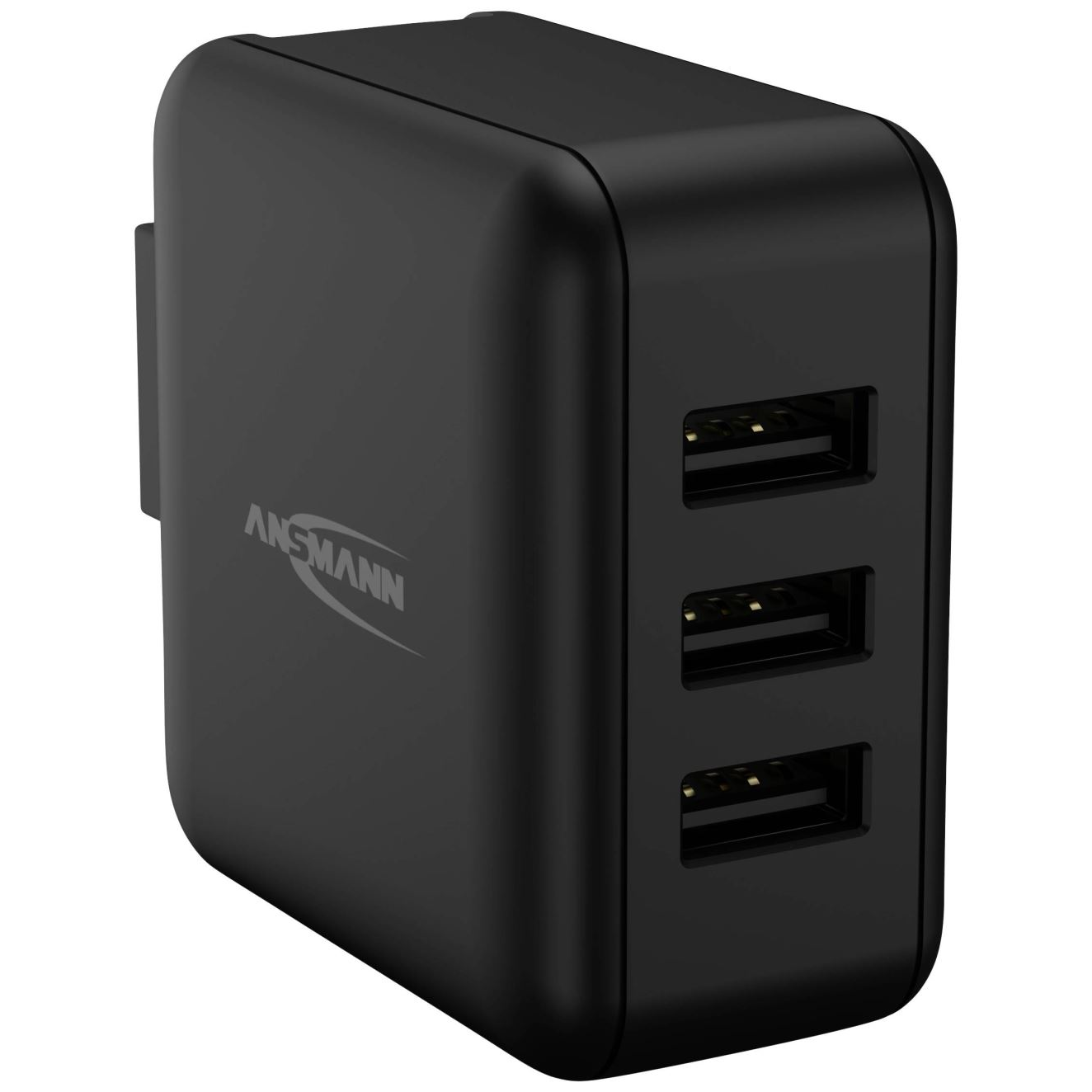 Ansmann 3xUSB-A hálózati adapter fekete (1001-0139) (An1001-0139)
