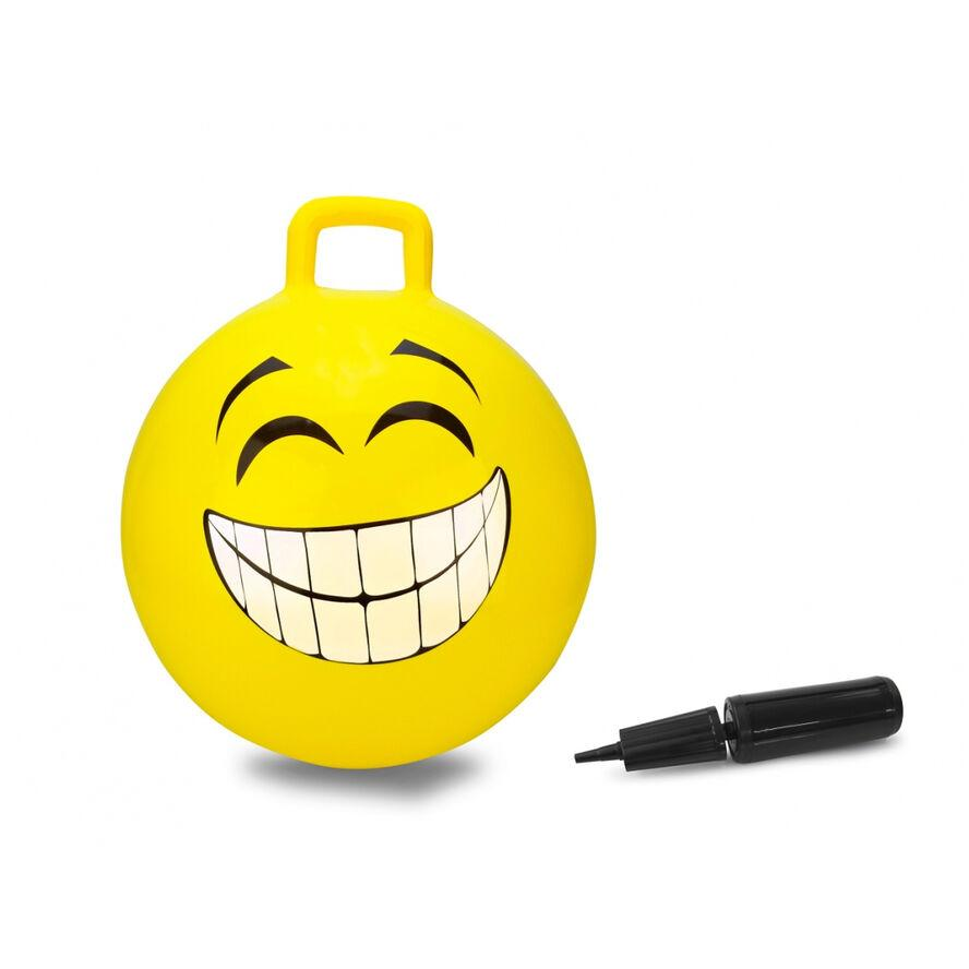 Jamara Ugráló labda Smiley mintával 45cm - Sárga (460457)