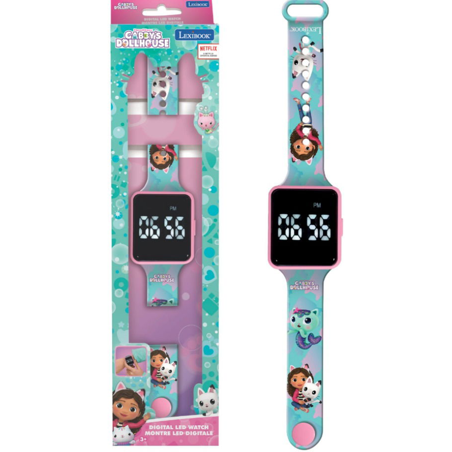 Lexibook Gabby's Dollhouse LED digitális karóra (3380743108544)