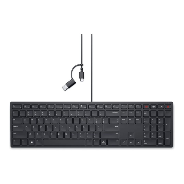 DELL KB525C tastiera Ufficio USB QWERTZ Tedesco Nero
