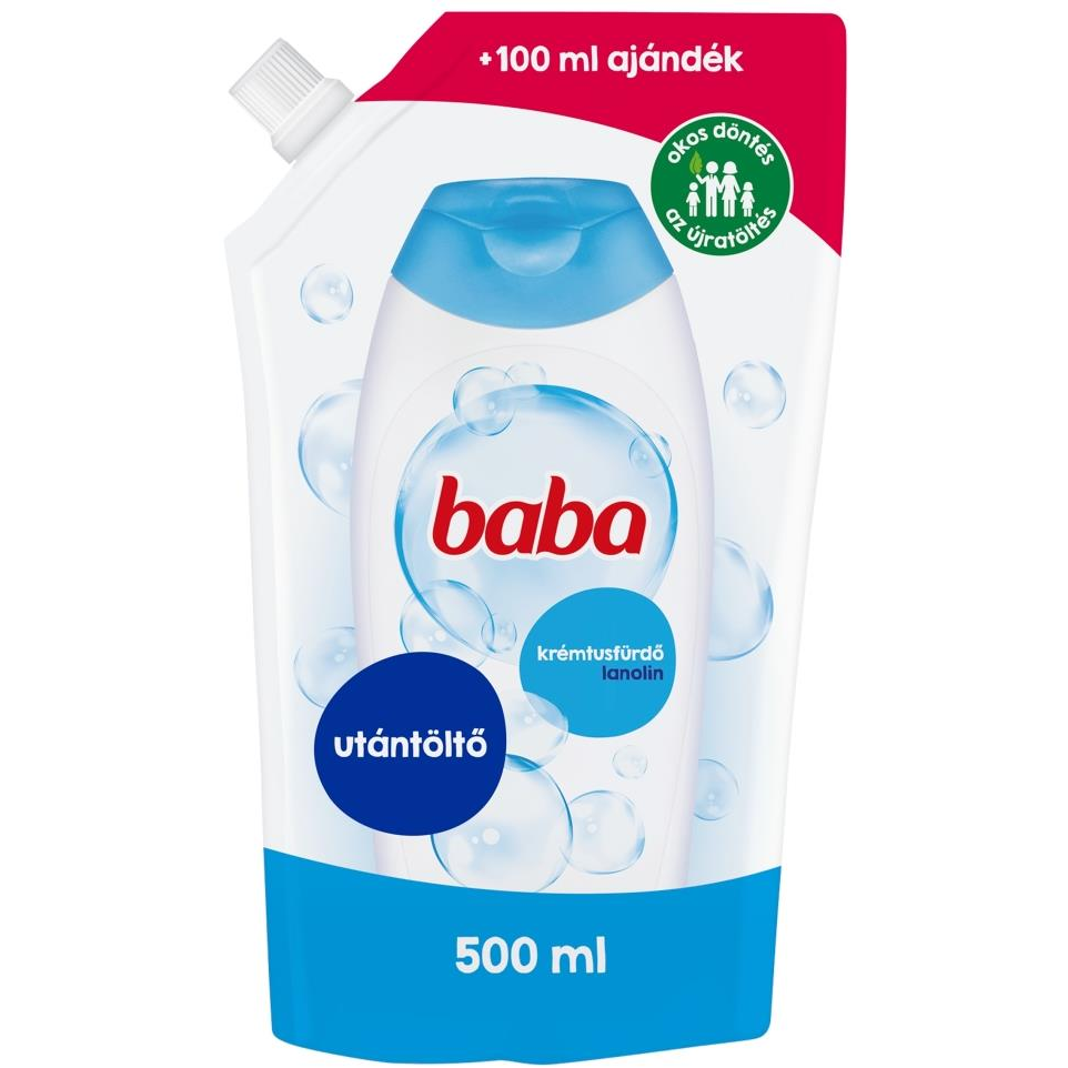 Baba lanolinos krémfürdő utántöltő 500 ml (8720181350900)