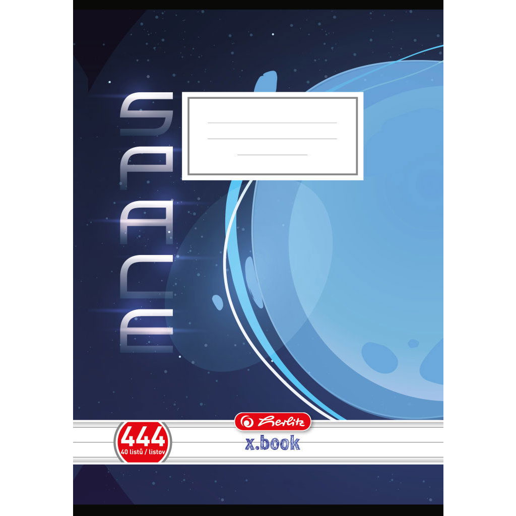 HERLITZ 444 famentes, vonalas, vegyes, fiús, véletlenszerű, minta (60078392)