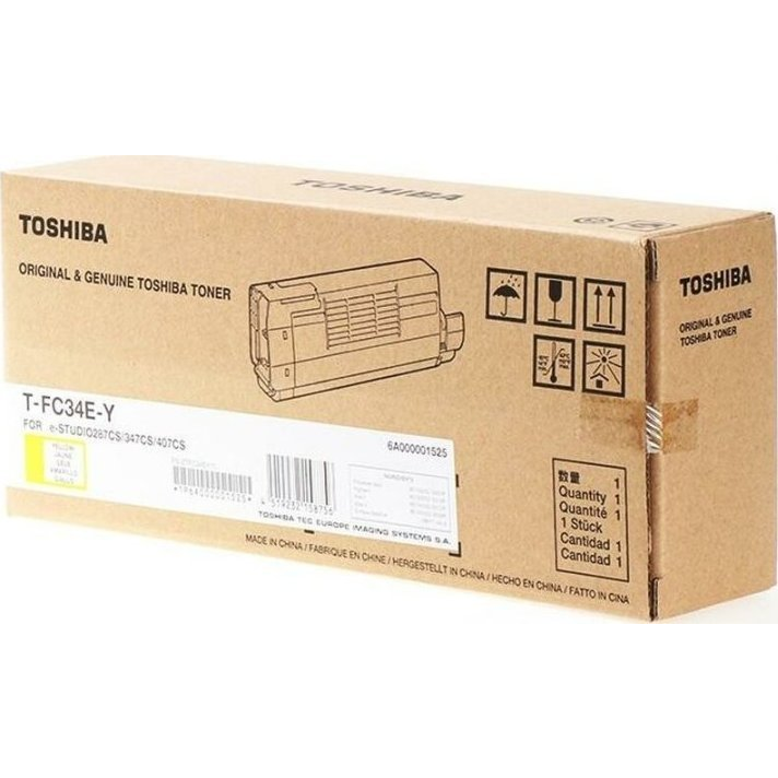Тонер касета Toshiba T-FC34EY (M0518724), жълта
