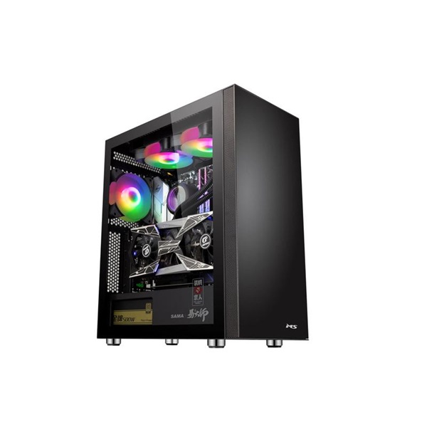 Кутия за компютър MS, Armor V500, ATX, черен (MSC10024) - Кутия за компютър