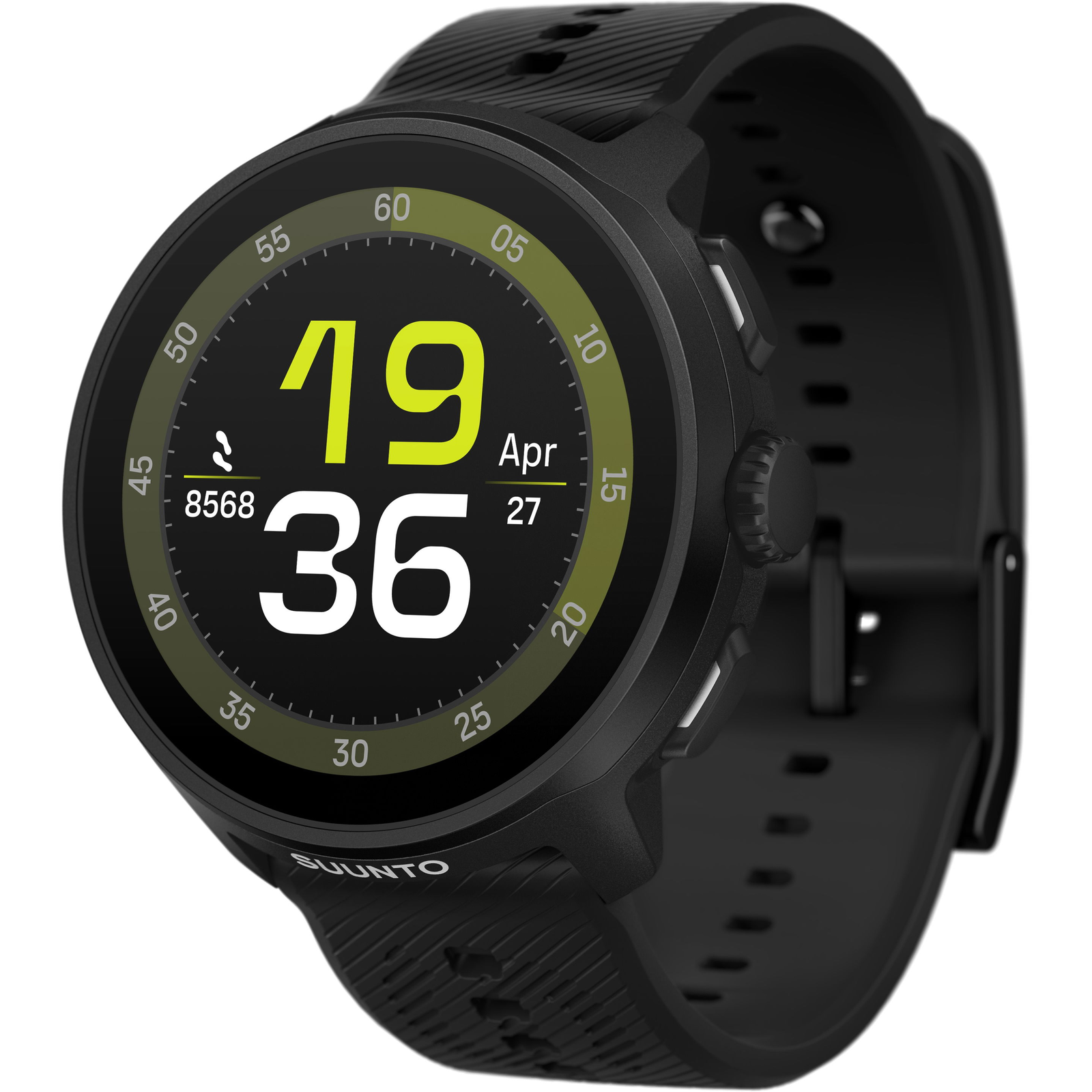 Suunto Run All Black 1,32" AMOLED okosóra szilikon szíjjal (SS051272000)