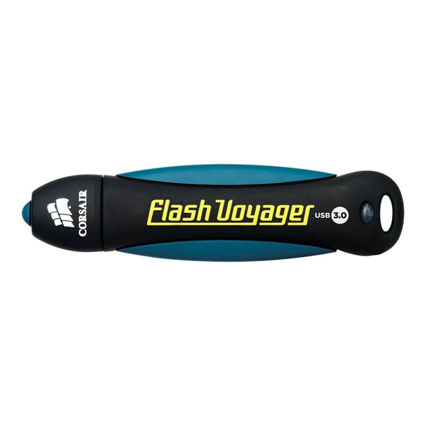 USB памет Corsair Flash Voyager, черен/син, 64GB, USB 3.0