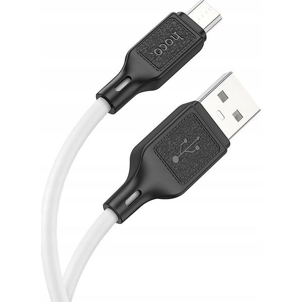 Kabel Hoco USB – microUSB typ B 1 m bílý