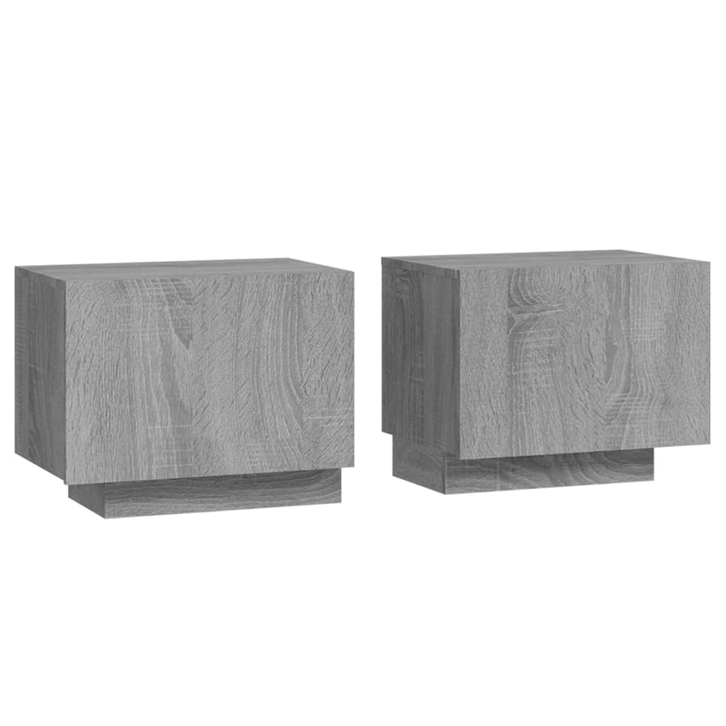 szürke sonoma színű szerelt fa éjjeliszekrény 100 x 35 x 40 cm (3152833)