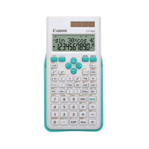 Canon F-715SG калкулатор Настолен Научен Син, Бяла