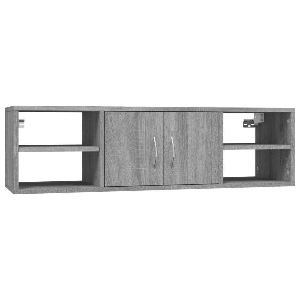 szürke sonoma színű szerelt fa fali polc 102 x 30 x 29 cm (826364)