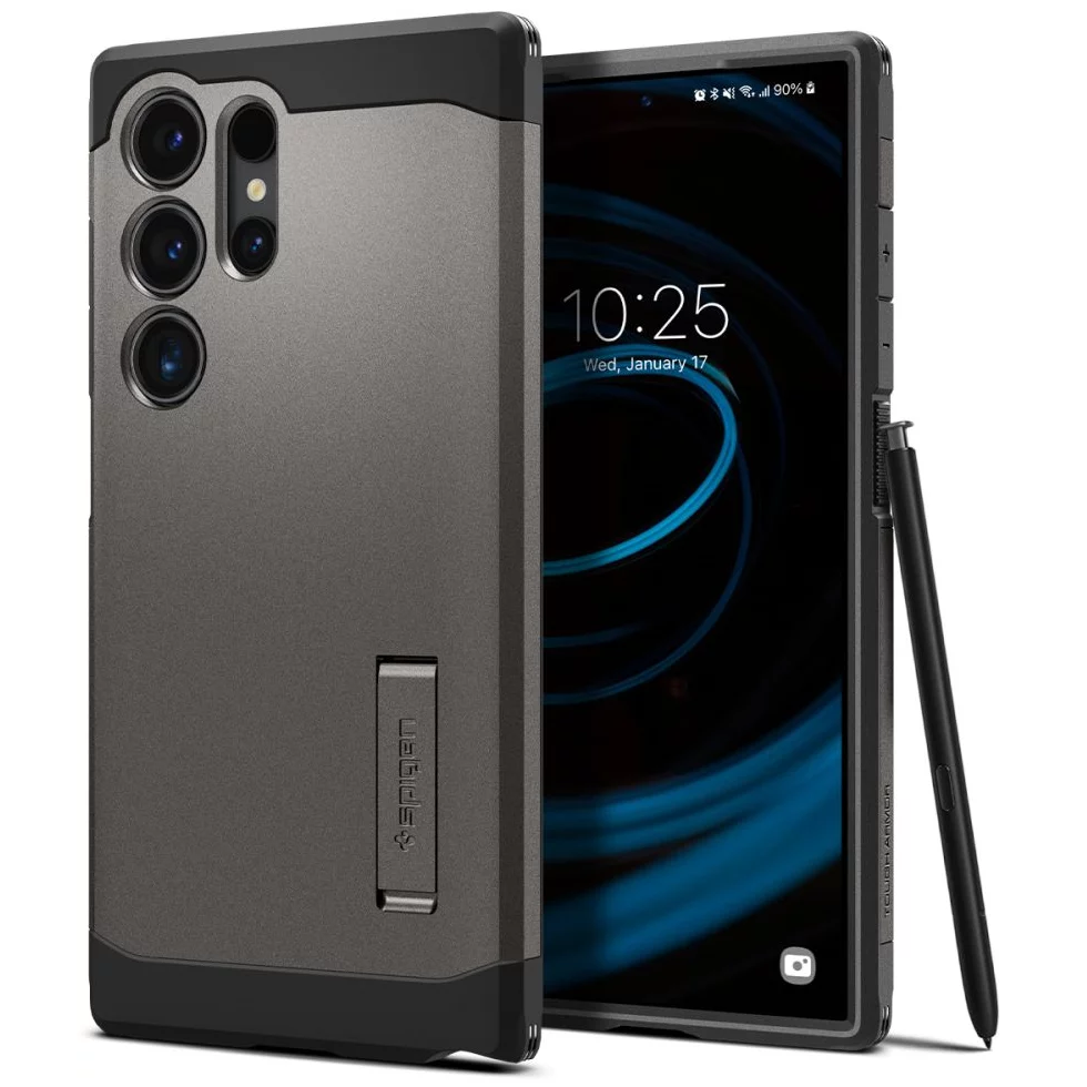 Spigen Tough Armor Samsung Galaxy S24 Ultra Tok - Fekete (ACS07301)