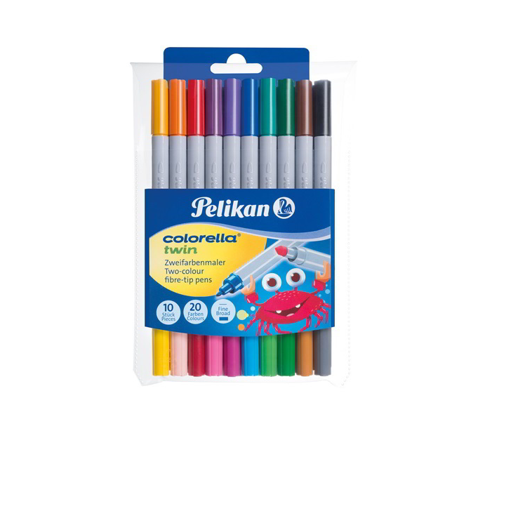 Pelikan Colorella Twin C304 Kétvégű filctoll készlet (10 db / csomag) (949511)