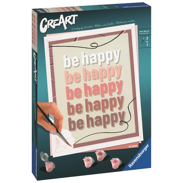 Ravensburger 235445 CreArt Légy boldog: Be happy (4005556235445)