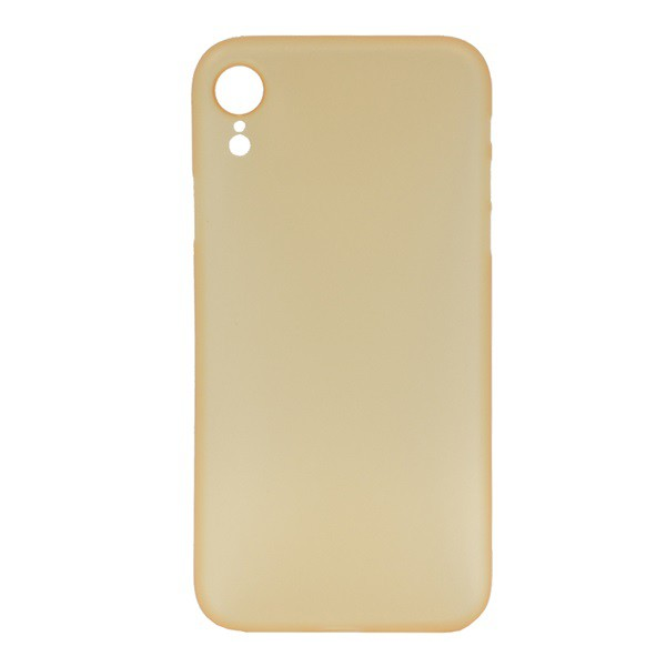 Műanyag telefonvédő (matt, ultravékony) ARANY [Apple iPhone XR 6.1] (5996457826926)