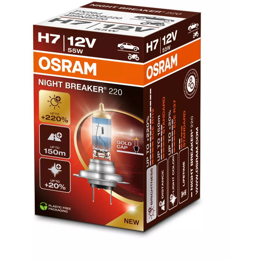 OSRAM H7 Night Breaker 220, +220% (4062172399340)